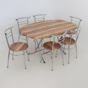 PACK TABLE PLIANTE OVAL 146X94 WZ +06CHAISES CASA INDIEN