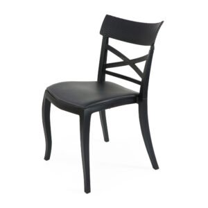CHAISE AMIRAL CROISEE CAPITONNE ROTIN