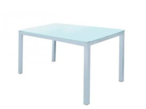 TABLE SERENA TOP EN VERRE ÉMAILLE