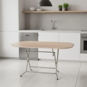 TABLE PLIANTE OVALE PVC